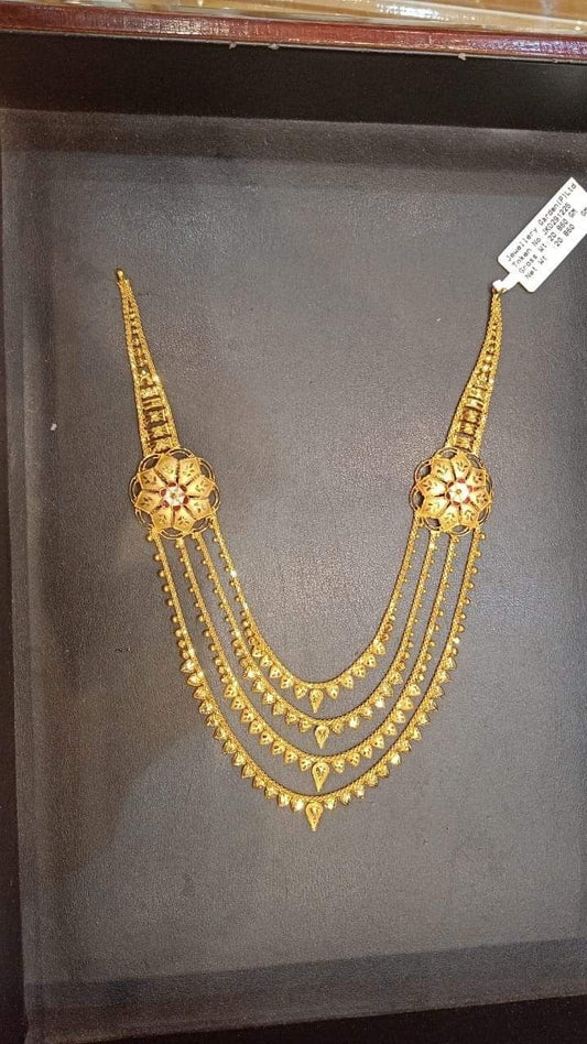 Traditional Gold Layered Necklace