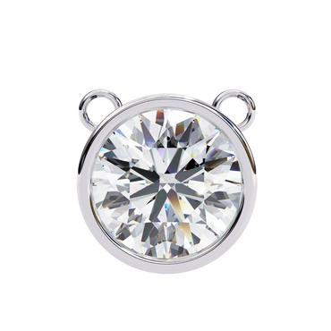 Round Diamond Bezel Pendant