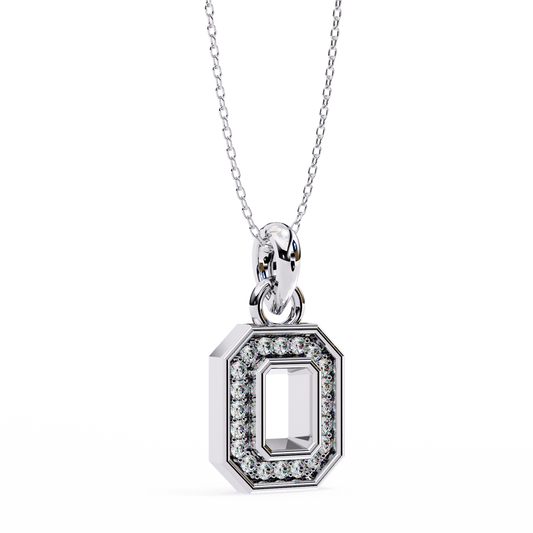 Exquisite Octagon Diamond Halo Pendant