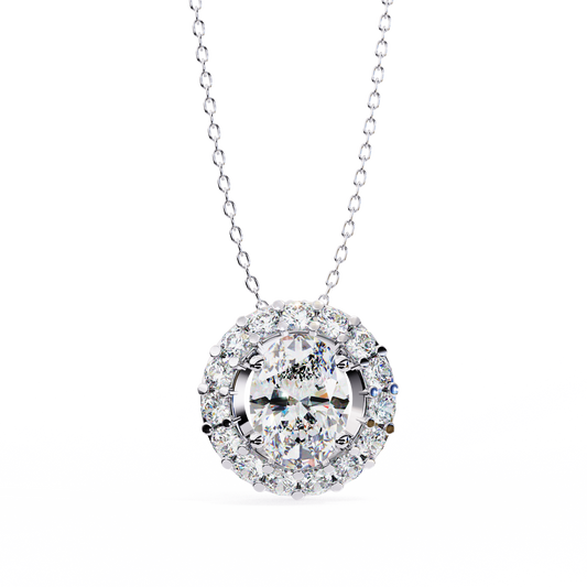 Diamond Halo Pendant