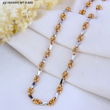 Exquisite Two-Tone Gold Chain