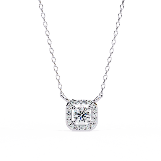 Timeless Elegance Cushion Diamond Pendant
