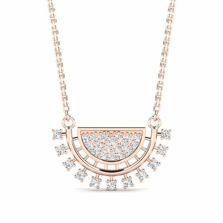 Diamond Sunburst Pendant Necklace