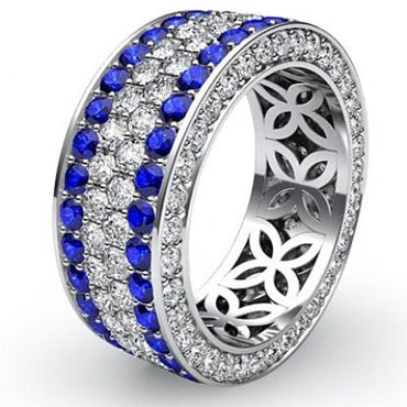 This is a stunning wide-band eternity ring