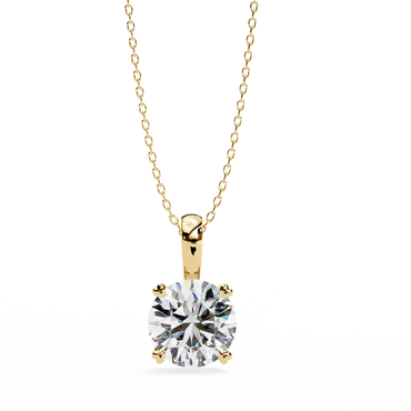 Classic Round Solitaire Diamond Pendant