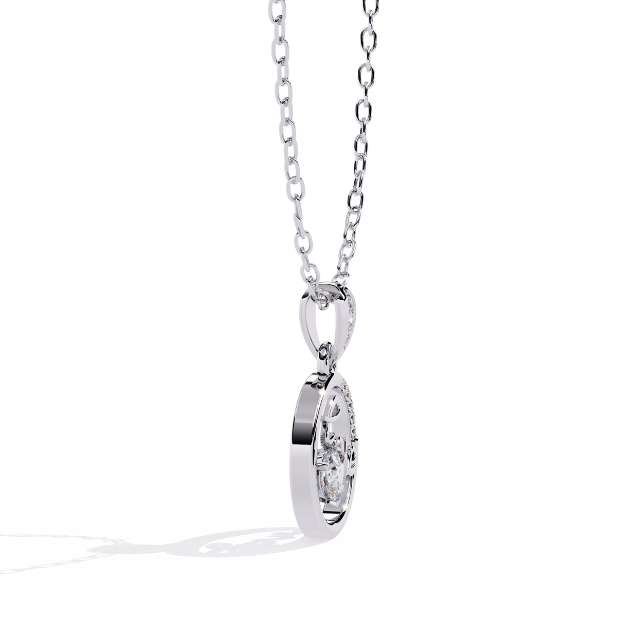 Endless Love" Diamond Heart Pendant