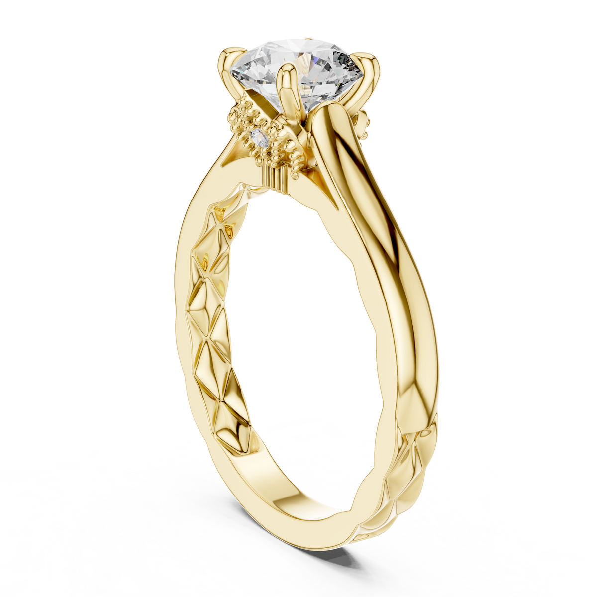 Solitaire Diamond Engagement Ring