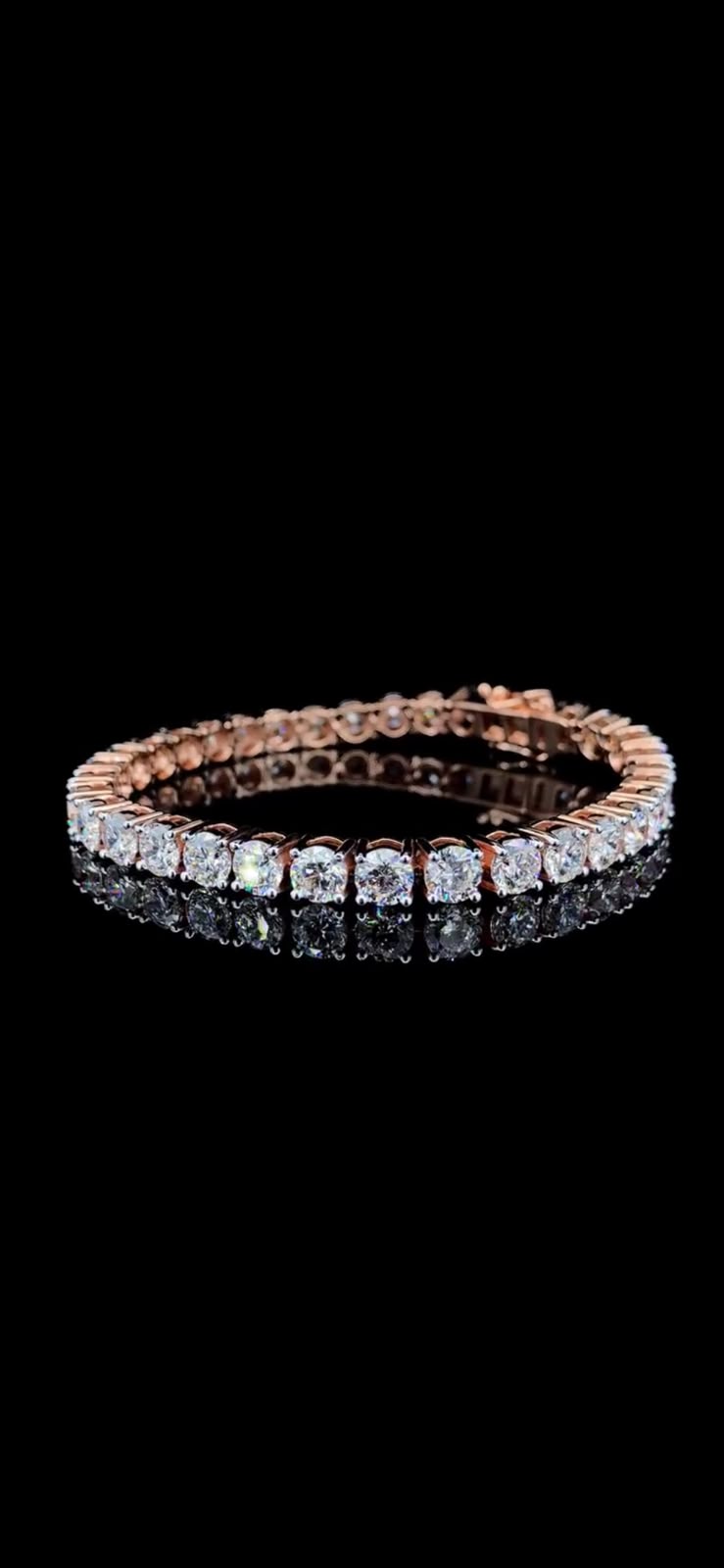 Luxury Round Diamond Tennis Bracelet