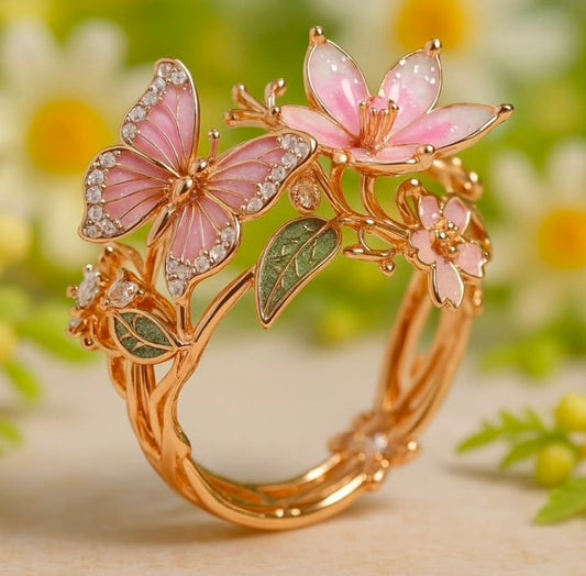 Diamond Accent Nature-Inspired Statement Ring