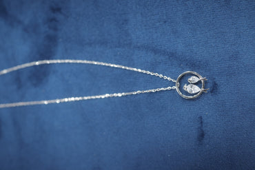 silver-toned necklace