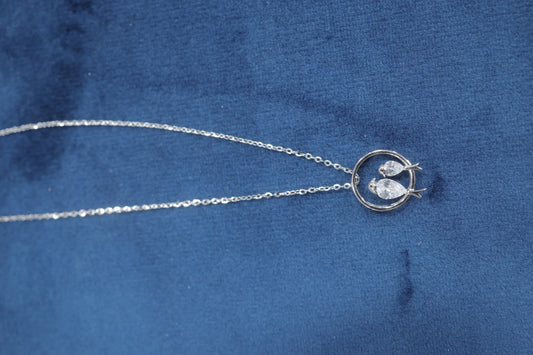 silver-toned necklace