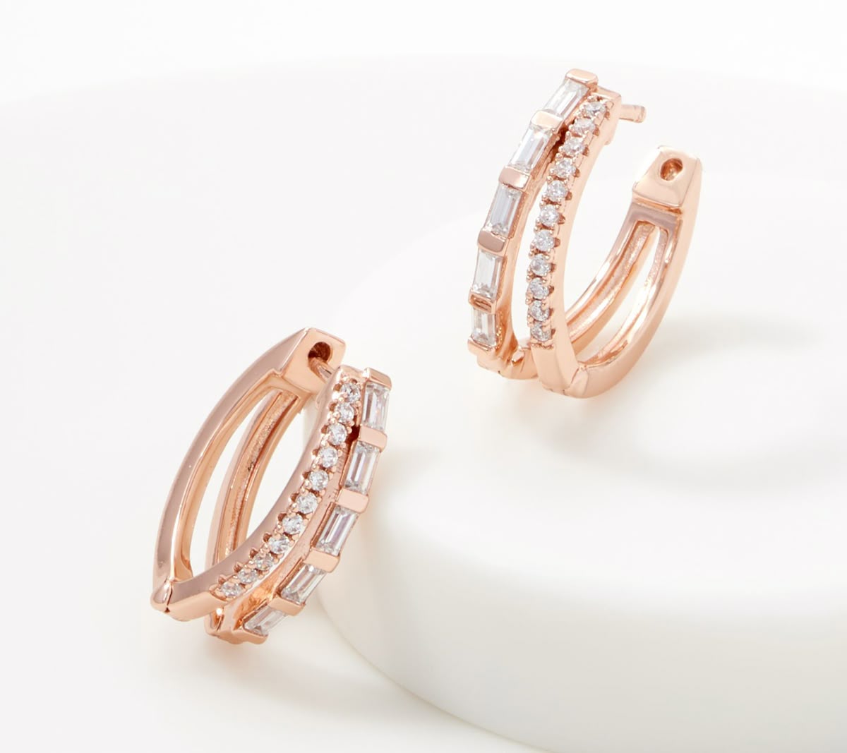Double-Row Hoop Earrings
