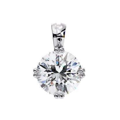 Brilliant Diamond Solitaire Necklace