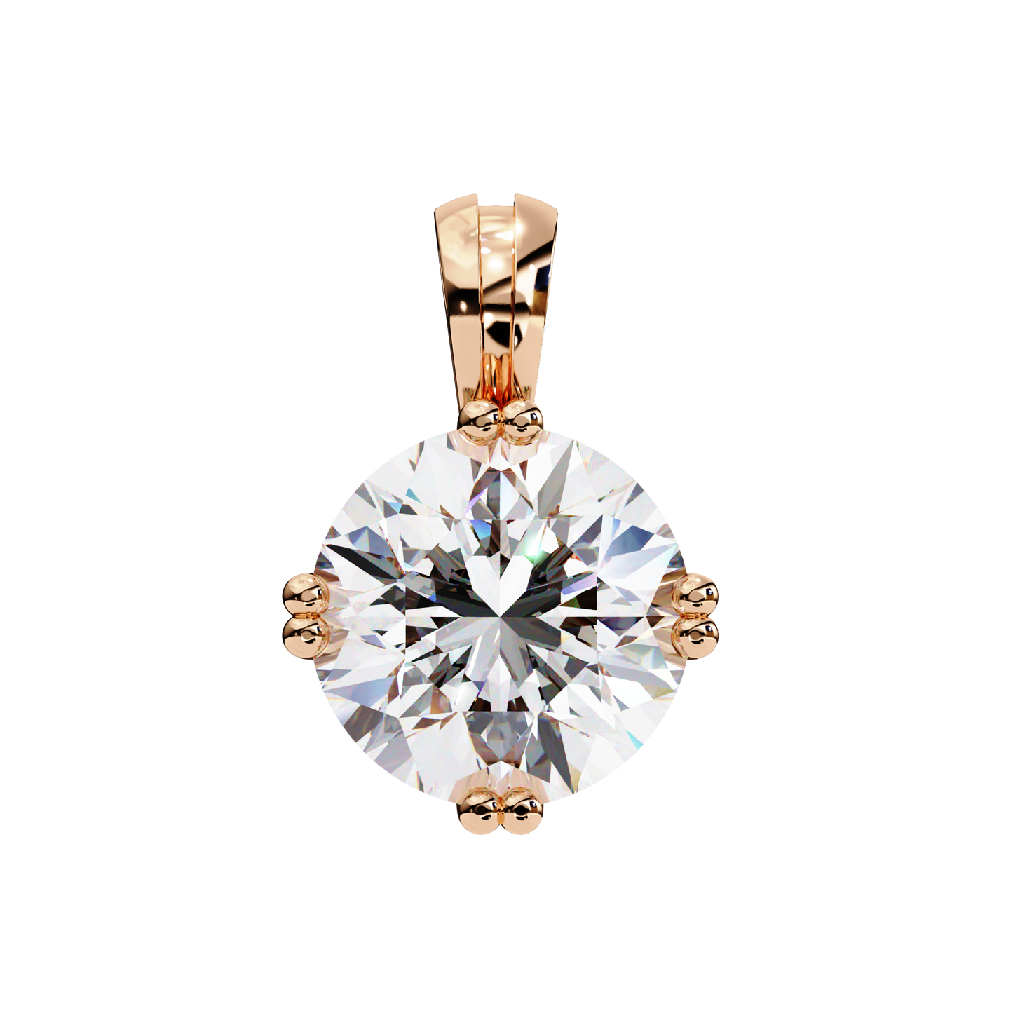 Brilliant Diamond Solitaire Necklace
