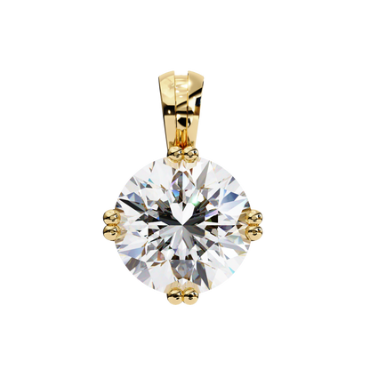 Brilliant Diamond Solitaire Necklace