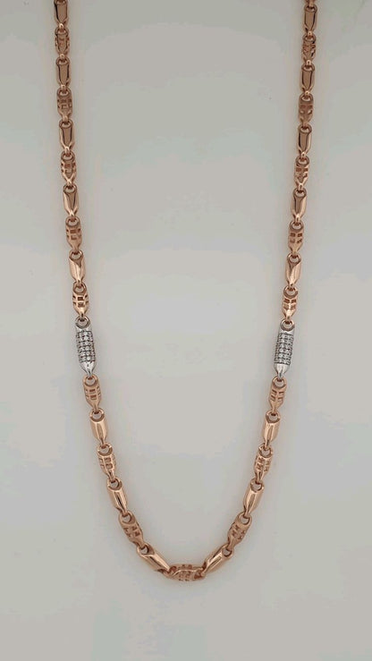 Elegant Two-Tone Statement Link Chain