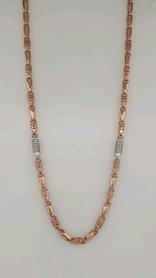 Elegant Two-Tone Statement Link Chain