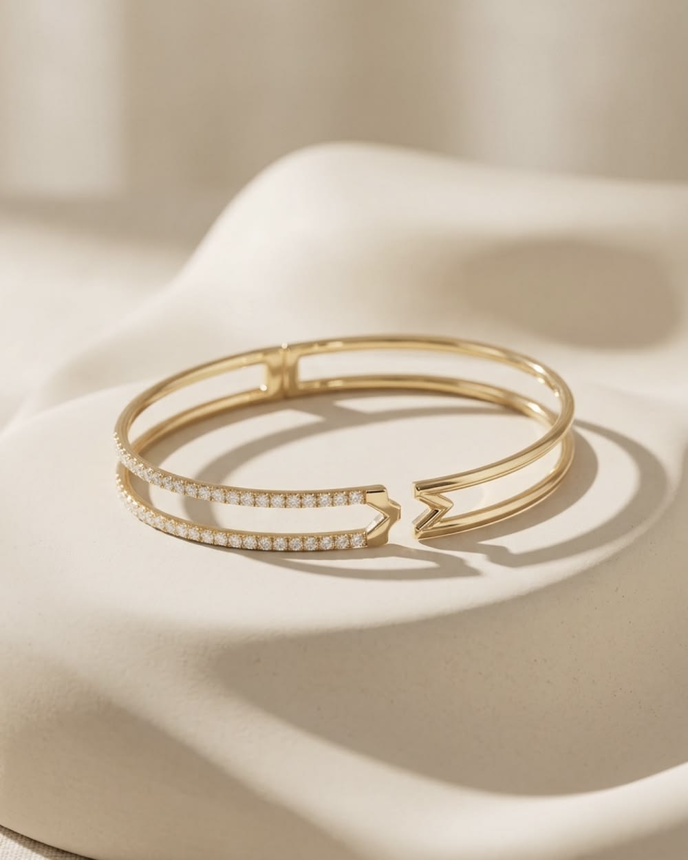 The Chevron Split Cuff Bangle