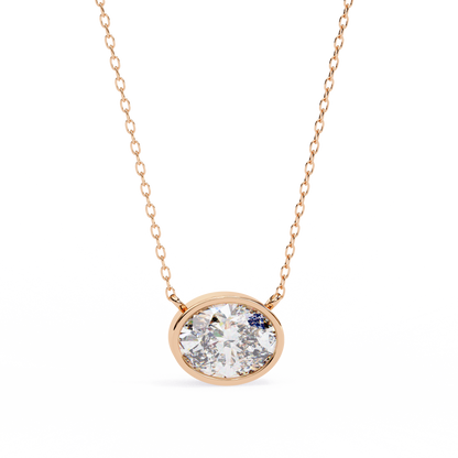 Ovel Diamond Necklace