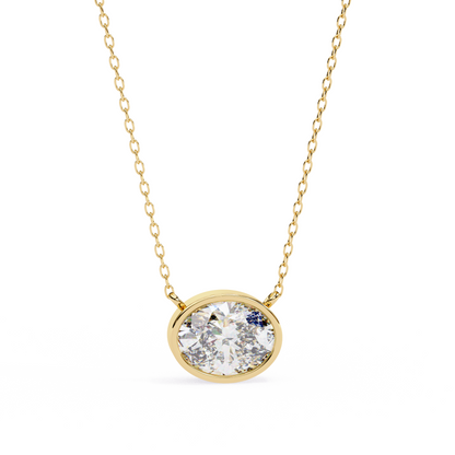 Ovel Diamond Necklace
