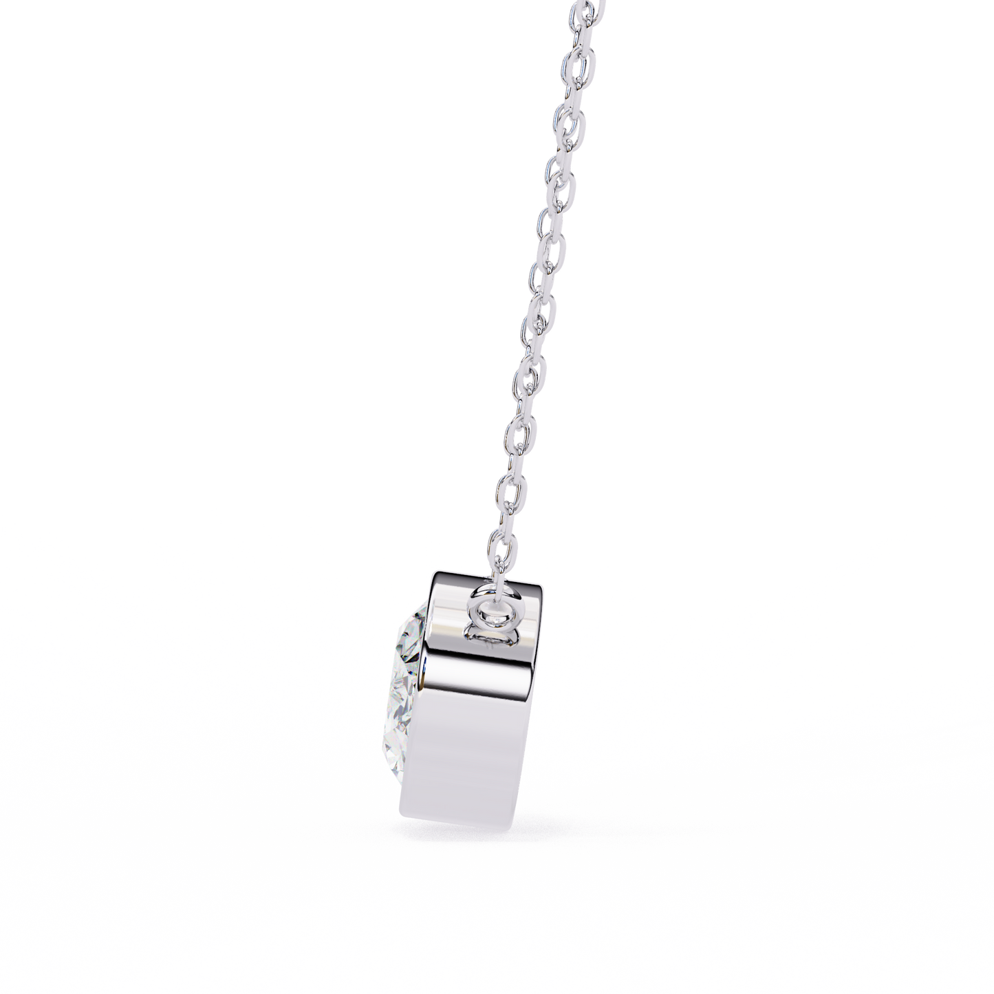 Ovel Diamond Necklace