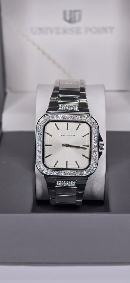 Iced-Out" Square Dress Watch