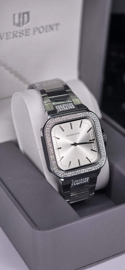 Iced-Out" Square Dress Watch
