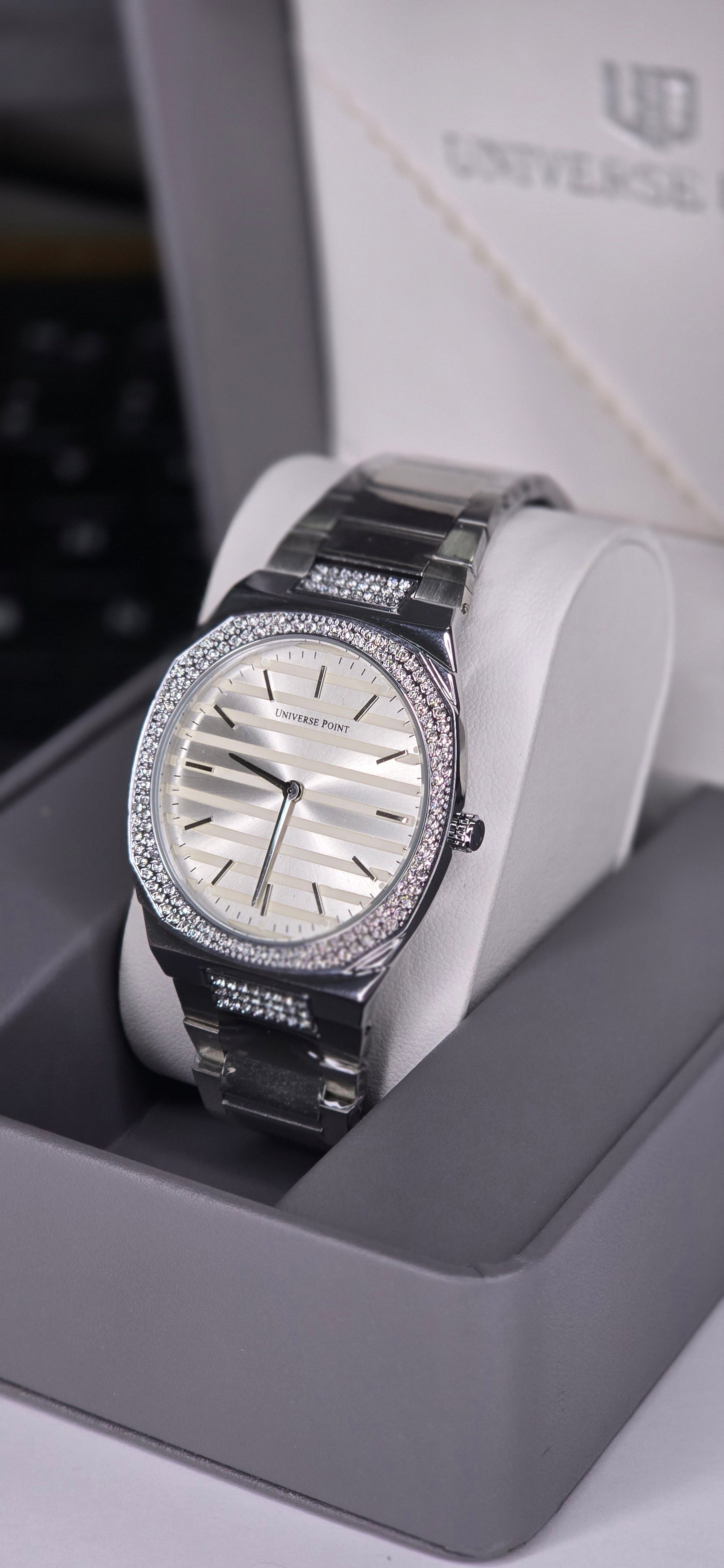 Crystal-Bezel Watch