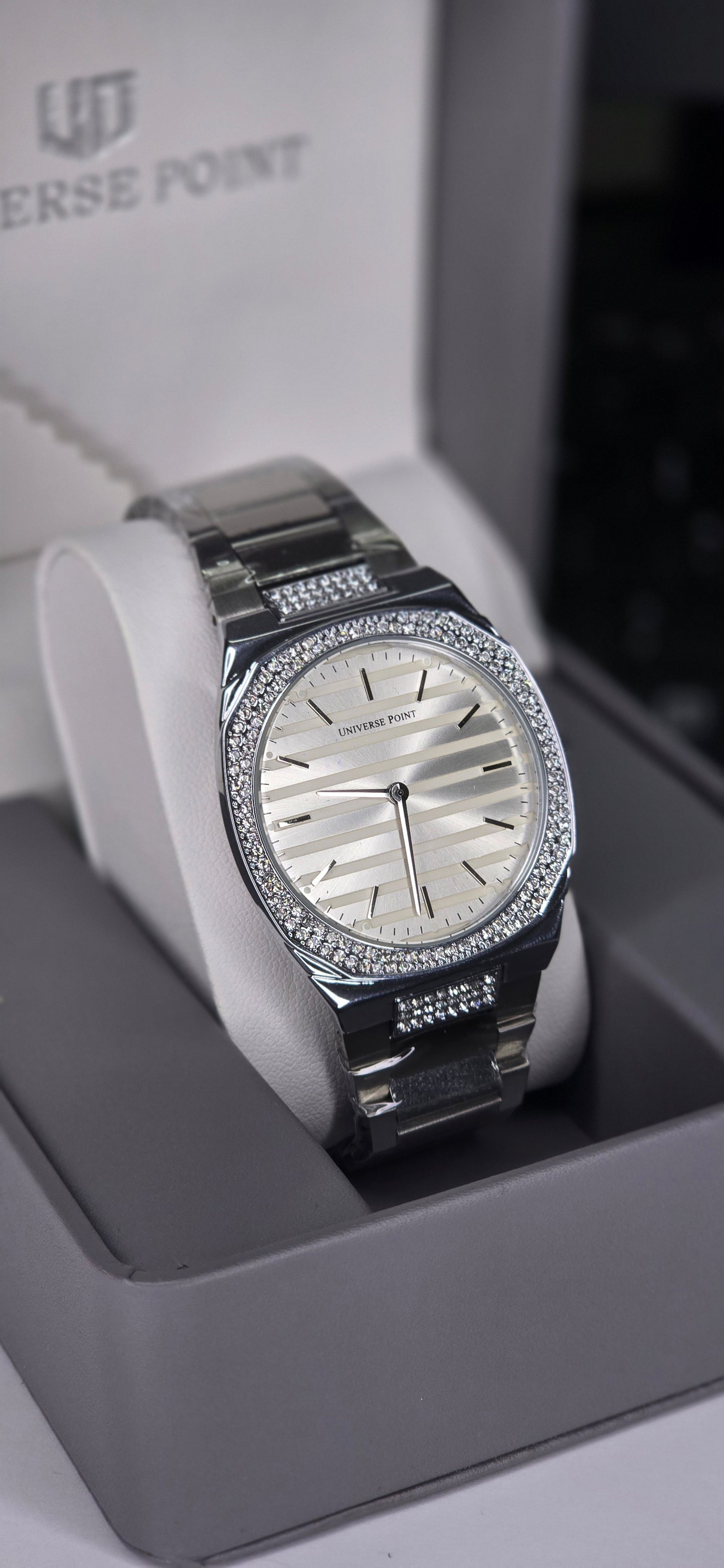 Crystal-Bezel Watch
