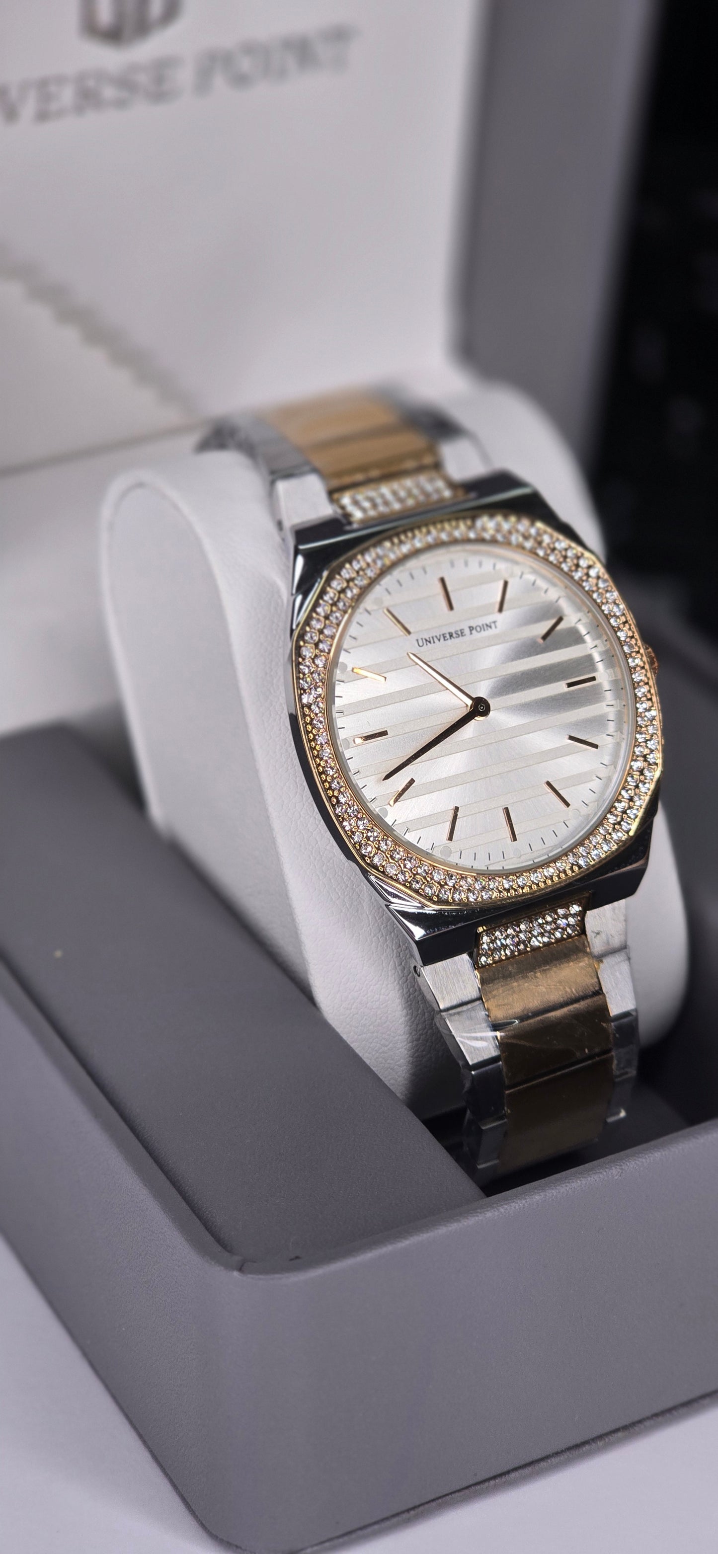 Two-Tone Diamond-Accented Watch