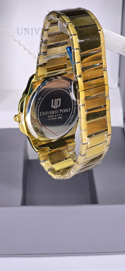 Gold & Crystal Men's Watch