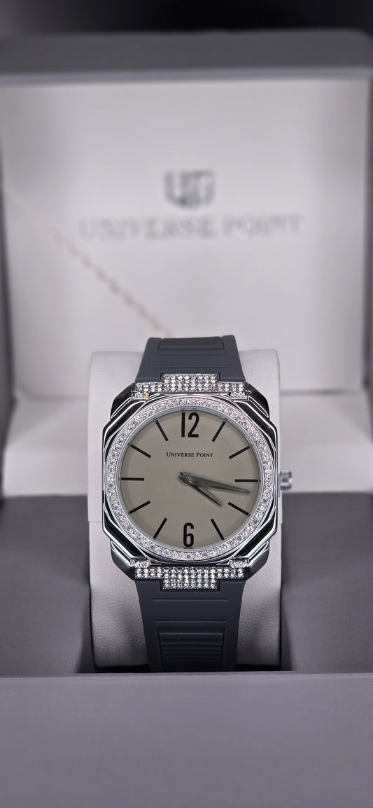 Diamond-Bezel Luxury Quartz Watch