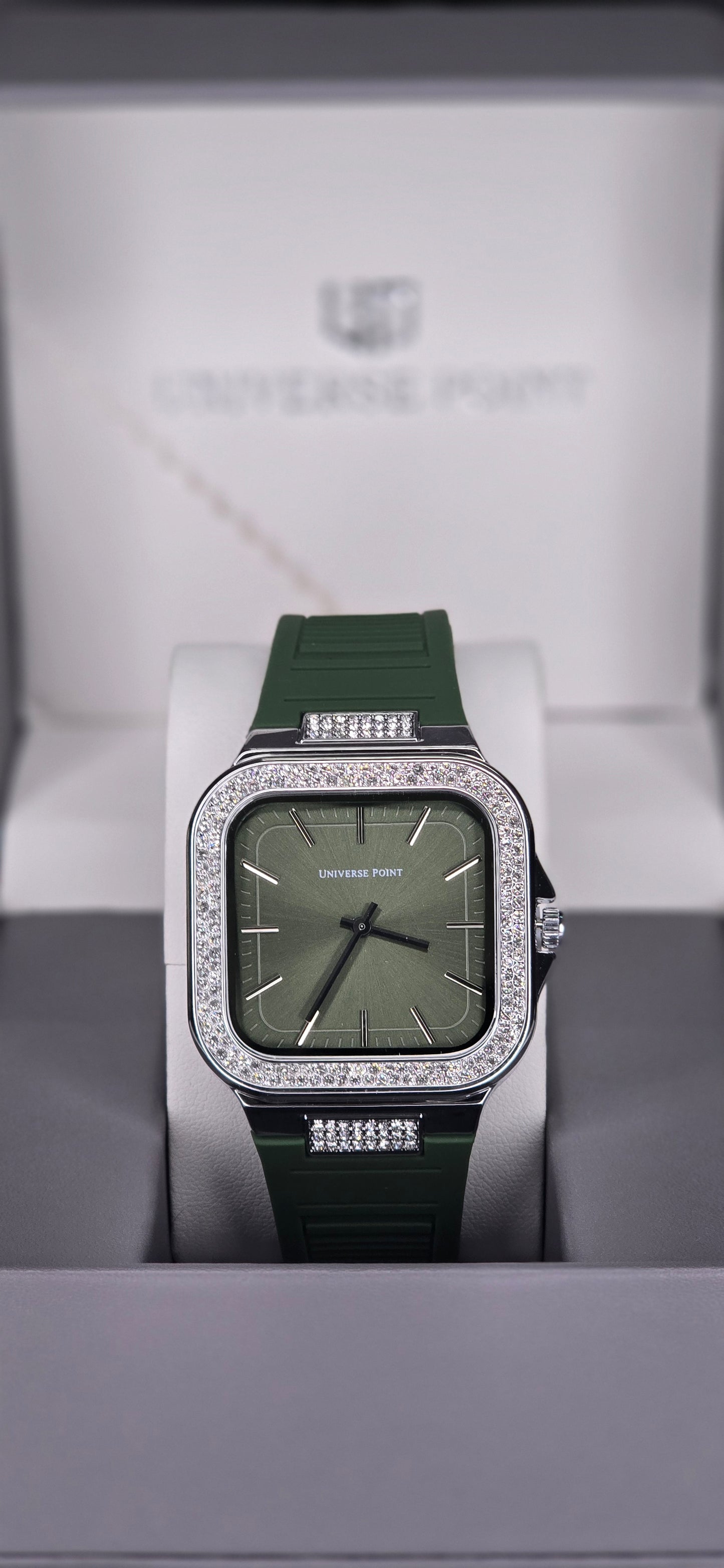 Olive Green & Diamond Edition Watch
