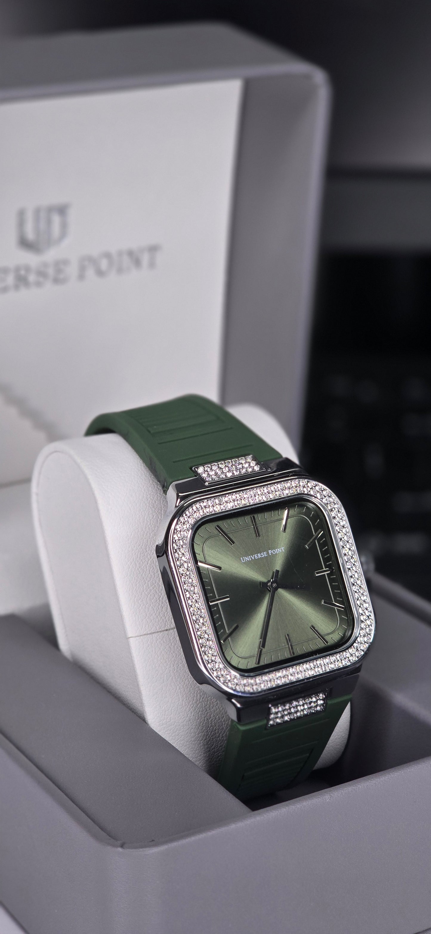Olive Green & Diamond Edition Watch