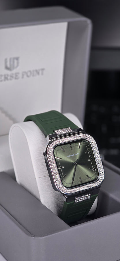 Olive Green & Diamond Edition Watch