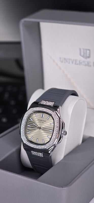 Diamond-Bezel Luxury Sport Watch