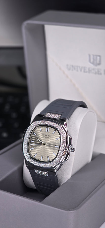 Diamond-Bezel Luxury Sport Watch
