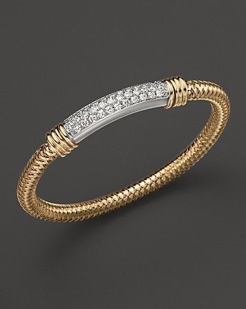 Diamond Pavé Station Mesh Bracelet