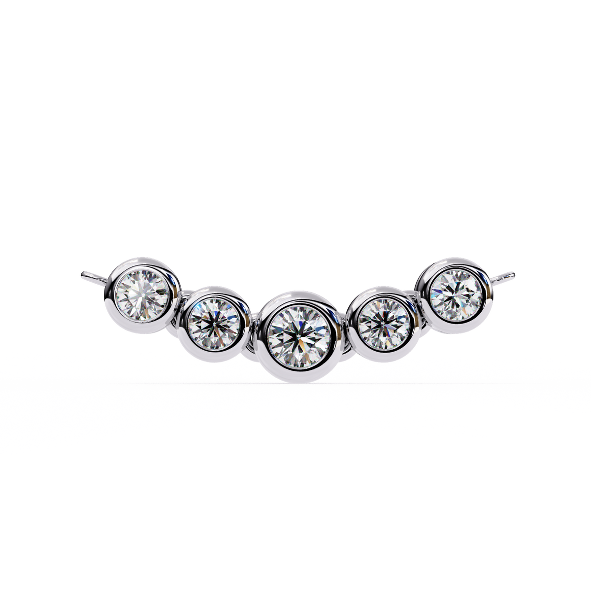 Diamond Bezel Station Necklace