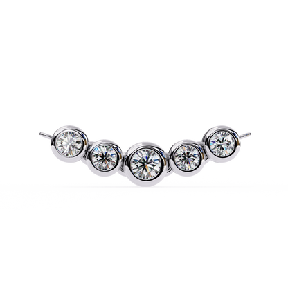 Diamond Bezel Station Necklace