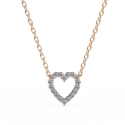 Diamond Heart Pendant Necklace