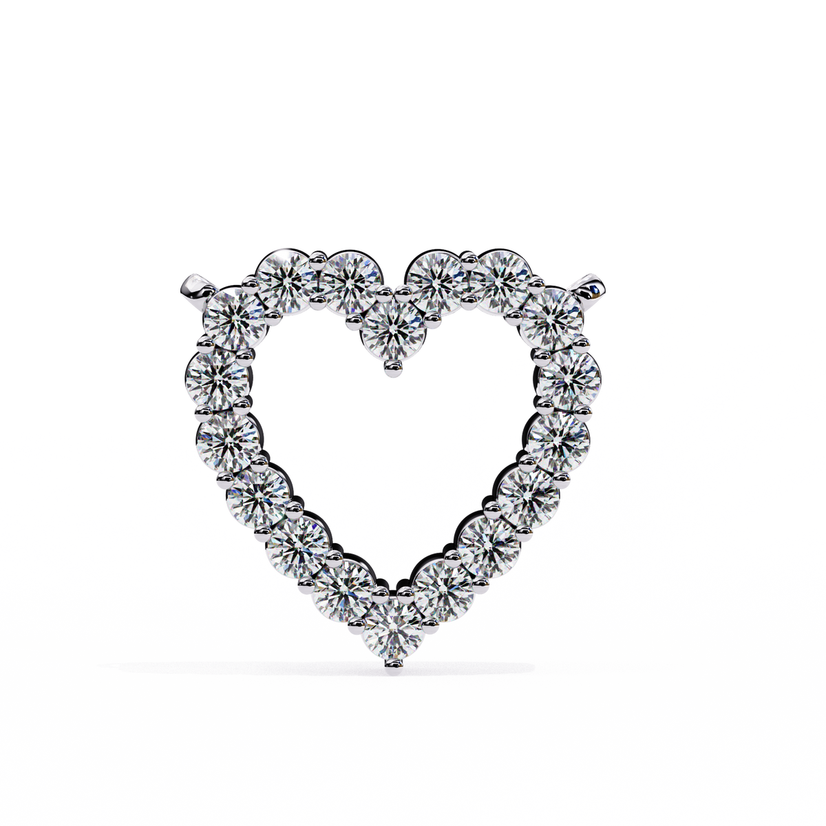 Diamond Heart Pendant Necklace