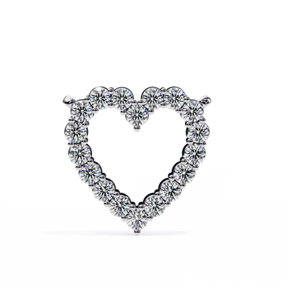 Diamond Heart Pendant Necklace