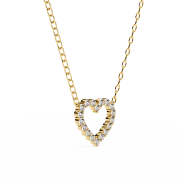 Diamond Heart Pendant Necklace