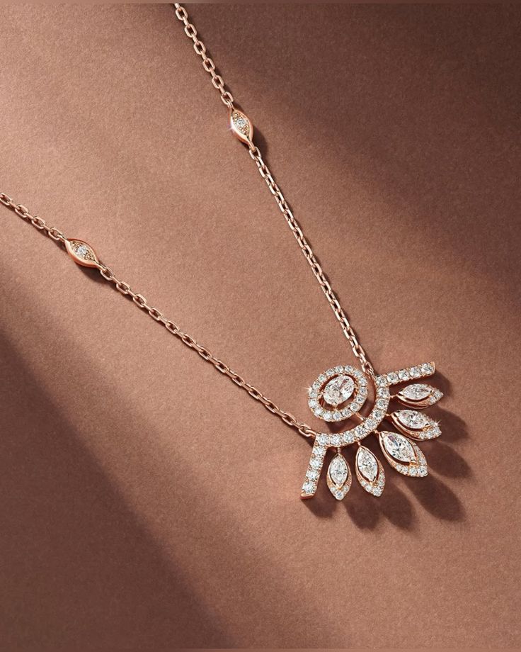 Rose Gold Evil Eye Diamond Necklace
