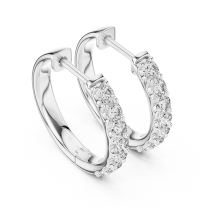 Brilliant Diamond Huggie Hoop Earrings
