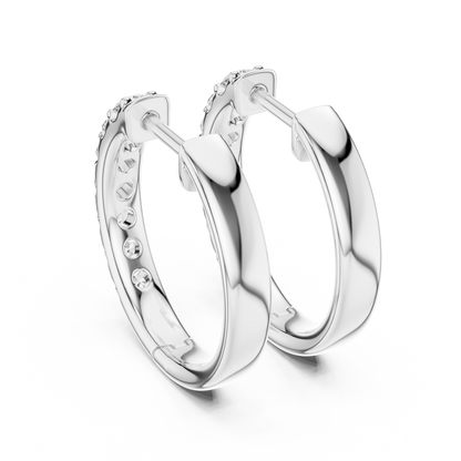 Brilliant Diamond Huggie Hoop Earrings