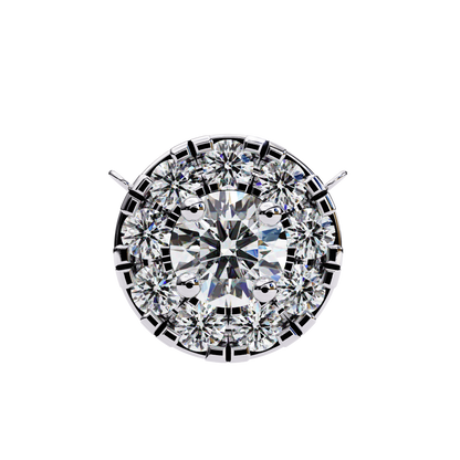 Diamond Cluster Pendant Necklace