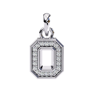 Exquisite Octagon Diamond Halo Pendant