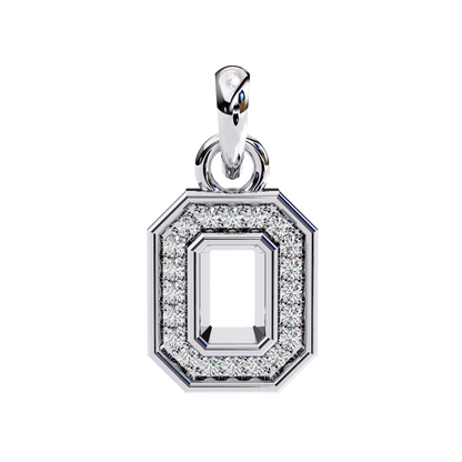 Exquisite Octagon Diamond Halo Pendant